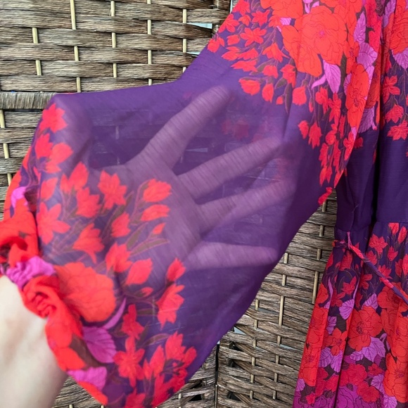 Melonie T Long Sleeve Floral Maxi Dress Size 20W NWT - Picture 3 of 9